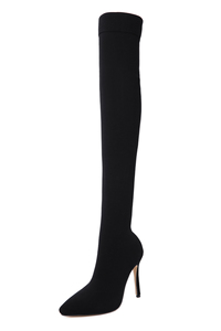 Nuevas Botas de Tacón Alto 2025, Botas por Encima de la Rodilla, Simples y Versátiles, con Punta en Forma de Estrella y Tacón Delgado - Product Image 6