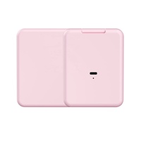 Nouveau produit Mini miroir de maquillage pliant portable avec interrupteur à 3 lumières LED de couleur miroir de poche rechargeable et portable