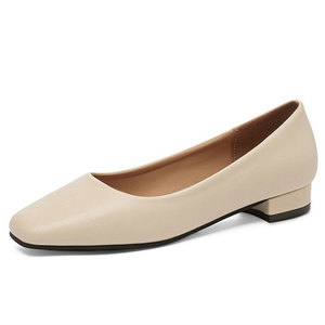 Scarpe da <span class=keywords><strong>Donna</strong></span> Nuove Collezione Primavera Autunno, <span class=keywords><strong>Tacco</strong></span> Basso Comodo, Punta Quadrata, <span class=keywords><strong>Tacco</strong></span> Spesso, Scollatura Bassa, Taglie Grandi, Vendita all'Ingrosso - Product Image 2