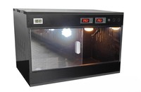 Enclos pour reptiles en PVC noir de 120 gallons, 4x2x2 pieds, pour les grands serpents/lézards, avec support pour lampe chauffante