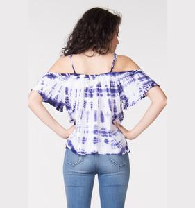 Camiseta de Manga Larga con Estampado Tie Dye de Dibujos Animados para Mujer, Transpirable, de una Pieza, para el Verano - Product Image 2