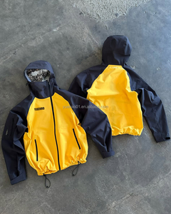 Tùy chỉnh thời trang trọng lượng nhẹ nylon Polyester Windproof Hoodies ngoài trời anorak ngoài trời Đi Bộ Đường Dài Áo Gió Áo khoác nam - Product Image 2