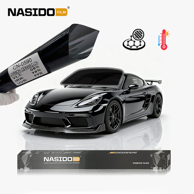 Hot Sell Nano Ceramic Tint Films Roll 1.52x30m/60m/600m Carbon Film Manufacturer 5 Years Warranty Window Tint Film for Car