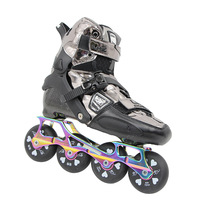 Patins à roues alignées Ruidongle Roselle en alliage d'aluminium, 4 roues, patins de course professionnels pour adultes