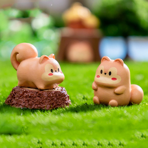 ตุ๊กตากระรอกอ้วนจิ๋วทำจากเรซิ่นสำหรับตกแต่งภูมิทัศน์ ของตกแต่งรูปสัตว์ขนาดเล็ก ของประดับ DIY - Product Image 6