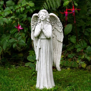 Statua Moderna <span class=keywords><strong>di</strong></span> Angelo in Marmo Bianco per Decorazione Domestica <span class=keywords><strong>di</strong></span> Ville - Product Image 6