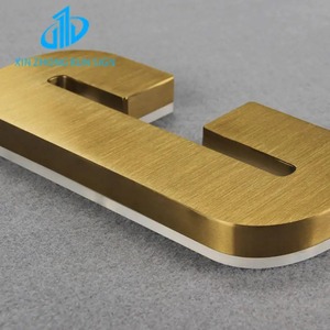 Vente chaude en plein air <span class=keywords><strong>entreprise</strong></span> Logo rétro-éclairé LED bande enseigne éclairée 3D en acier inoxydable lettre acrylique panneau publicitaire - Product Image 6