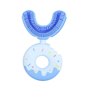 Venta caliente donut dientes cepillo bebé cepillo de dientes para niño