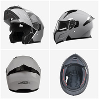 Nouveau casque modulaire ABS à double visière pour adultes, ouvert, résistant aux chocs, pour moto, motocross, casque de moto, usine