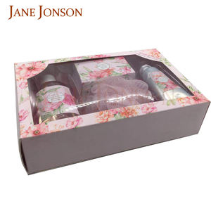 Vente en gros d'élégance naturelle aromatique pour la maison spa bain corps coffret cadeau avec éponge bouffante pour le bain - Product Image 6