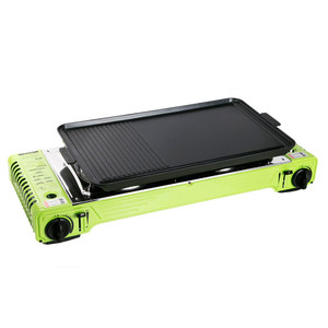 Cuisinière portable 2-en-1 pour camping, avec plaque de cuisson et allumage électronique 3KW - Product Image 2