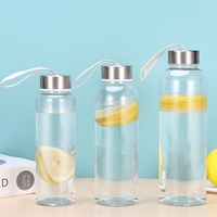 Bouteilles d'eau sportives personnalisées en gros avec logo, bouteilles d'eau en plastique transparentes économiques pour les entreprises de vente au détail, sans BPA