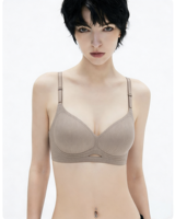 Hochwertige Nahtlose Damen-BHs Europa und USA Geraffte Hohlkanten-Unterwäsche aus Latex.