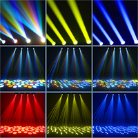 2 uds. Mini 100W LED haz de luz con cabezal móvil efecto arcoíris DMX haz de escenario punto DJ luz para discoteca Bar fiesta clubes Show