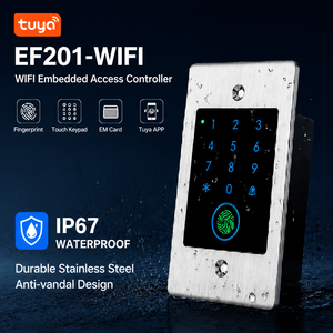 Sistema de Control de <span class=keywords><strong>Acceso</strong></span> por Huella Digital WiFi, Controlador de <span class=keywords><strong>Acceso</strong></span> a Puertas Impermeable IP67 con Teclado Táctil, Tarjeta EM, <span class=keywords><strong>Acceso</strong></span> <span class=keywords><strong>Remoto</strong></span> por Aplicación Tuya - Product Image 1
