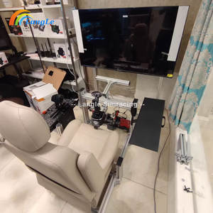 Simulateur de course Cockpit Support de roue de simulation de voiture en métal Plateforme de course Sim personnalisable pour les joueurs Simagic Moza <span class=keywords><strong>Fanatec</strong></span> Simucube - Product Image 5