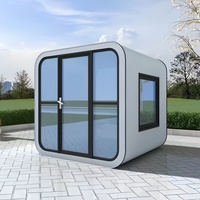 Casa de cabina Apple de acero galvanizado ecológica inteligente asequible de 40 pies para uso en villas o apartamentos