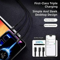 Kabel Data Transfer Cepat Pengisian Daya Tipe C Nylon Braided Tahan Lama 1m Pd 6A 66W Grosir Pabrik untuk Samsung Xiaomi