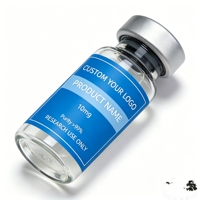 Étiquettes personnalisées pour flacons de peptides avec code QR pour la santé et l'amincissement, flacons de 2 ml, 5 ml, 10 ml