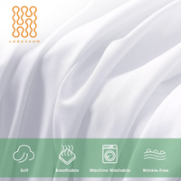 Draps de Lit en Microfibre Ultra Douce pour Hôtels – Parures Blanches de Gros, Drap Plat et Drap Housse