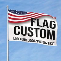 Drapeau personnalisé sur mesure, toutes tailles, en polyester, avec logo, photo et texte personnalisés, pour événements professionnels, décoration intérieure et extérieure