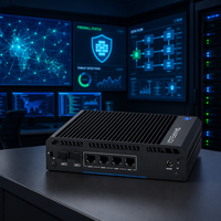 Perangkat Firewall OPNsense Pfsense Micro N150 PC Mini Industri 2x10GbE SFP+ 4xI226V 2.5GbE LAN 4 Core 8 Thread Controller