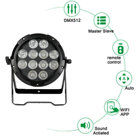 Grace Écran tactile DMX LED Par DJ Stage Light WIFI Batterie sans fil Étanche Par Set