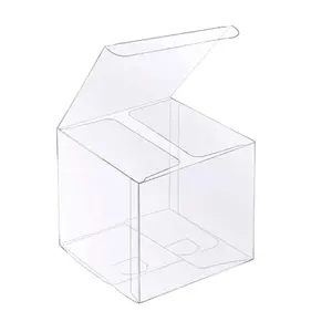 Transparent display folding clear vinyl plastic acetate boxes