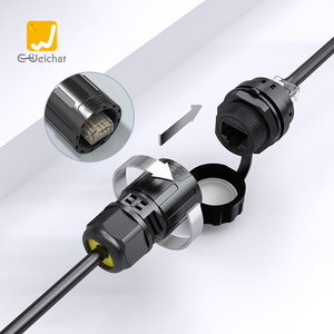 E-Weichat 8P8C <strong>RJ45</strong> Assembly Waterproof <strong>Connector</strong> Ip67 Ip68 <strong>Ethernet</strong> <strong>Rj45</strong> <strong>Connector</strong> - Product Image 6