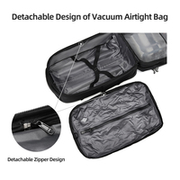 Sac à dos pour ordinateur portable extensible avec trolley, serrure TSA, port USB et compartiments multiples pour le bureau