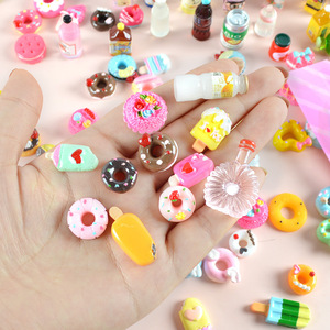 กล่องสุ่มของเล่นจำลองเรซิ่น ขนม เค้ก ของเล่น ถุงสุ่ม โมเดลอาหาร แผงลอยตลาดกลางคืน สินค้าขนาดเล็ก - Product Image 3