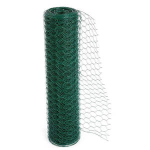 1/2'' 3/4'' 1'' Chicken Wire Mesh <b>Plastic</b> Coated Hexagonal Hole Galvanized Iron Wire Mesh Product Bending Cutting Available - Product Image 2