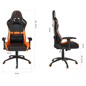 <span class=keywords><strong>Chaise</strong></span> de jeu pour ordinateur PC, <span class=keywords><strong>chaise</strong></span> de jeu pivotante inclinable en cuir durable, confortable et rembourrée, idéale pour les e-sports et les compétitions de jeu - Product Image 6