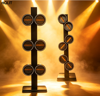 Barre de lumière LED RGB 6x40W à pixels rétro, rotative, avec flash de fond, éclairage de scène DMX512, stroboscope, projecteur pour soirées, clubs et événements