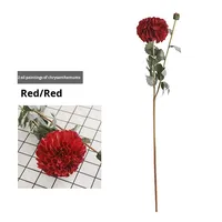 Ornamen Dekoratif Meja Makan Dalam Ruangan Model Dahlia Berkepala Dua Buatan Dekorasi Rumah Lembut Seni Bunga Vintage Pernikahan