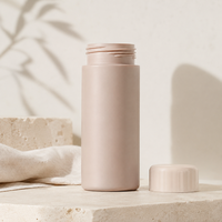 Flacon à pilules en plastique PE mat de 70 ml, couleur personnalisée, avec bouchon à vis hermétique, portable, pour comprimés, capsules et poudres de santé