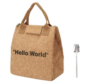 Импортная португальская корковая сумка для ланча, легкий герметичный полиэтиленовый пакет из алюминиевой фольги, изолированный экологичный термопакет из пробки