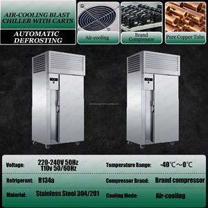 Congelador de Impacto a -45 Grados, Máquina de Congelación Rápida Individual de Una Puerta, Enfriador Rápido de 15 Bandejas - Product Image 3