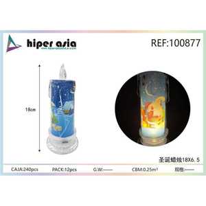 Lampada a candela a LED di natale con Design di Babbo Natale per la decorazione dell'albero delle vacanze IP65 220V - Product Image 1