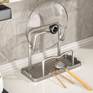 Multifunctional 3 in 1 <b>Kitchen</b> Lid Cutting Board Organizer Rack With Drip Tray Rustproof Durable Large Capacity - Product Image 4