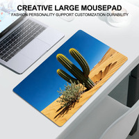 Custom Natural Landscape Style Sublimation Printing Extended Desktop Keyboard Game Mat Waterproof Rubber PC Gaming Pad