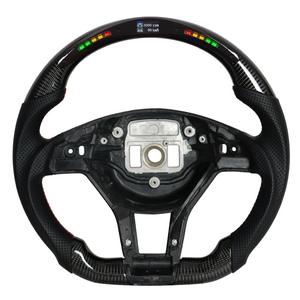 <span class=keywords><strong>Volant</strong></span> de course modifié en forme de D en cuir et fibre de carbone avec fonction de vibration et de chauffage - Product Image 1