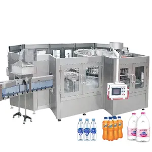 Plastic Bottle 500ml 1L 2L Sparkling Water Carbonated Soft Drink Liquid Beverage Juice Automatic 3 in 1 Filling Machine