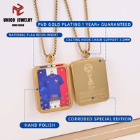 Collier de football pour homme 2026 en acier inoxydable, pendentif de football pour homme en acier inoxydable