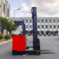Chariot élévateur électrique à portée profonde, 1,6 tonne, double portée, pour entrepôt