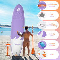 Planche de paddle gonflable tout-terrain écologique et confortable pour adultes et familles, pour les eaux océaniques, avec sac de transport