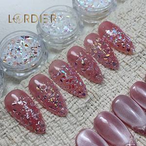 Décoration d'ongles en paillettes acryliques, poudre d'ongles sirène Aurora, paillettes holographiques, paillettes d'ongles, paillettes scintillantes - Product Image 5