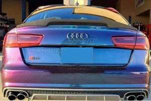 Aileron de coffre arrière style M4 pour Audi A6 C7 Berline 2012 2013 2014 2015 2016 2017 2018 Kit carrosserie - Product Image 5