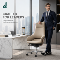 Chaise de bureau ergonomique en cuir de luxe haut de gamme avec dossier en maille, réglable en hauteur et pivotante, pour usage domestique et commercial