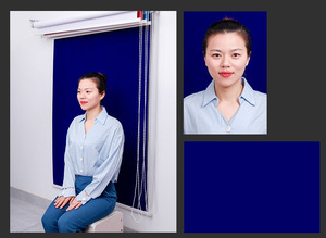 Sistem Penyangga Dinding untuk Latar Belakang Foto dengan Kain Berbulu, Penyangga Gulungan Manual 4-Warna untuk Fotografi - Product Image 4